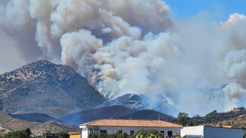 A major wildfire has broken out in Benehavis, Malaga on the Costa del Sol