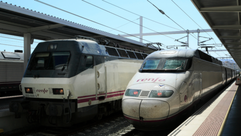 A train in Alicante