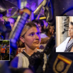 Thousands of protesters hit the streets of Madrid on Wednesday to rally against the forced eviction of an 87-year-old disabled woman.