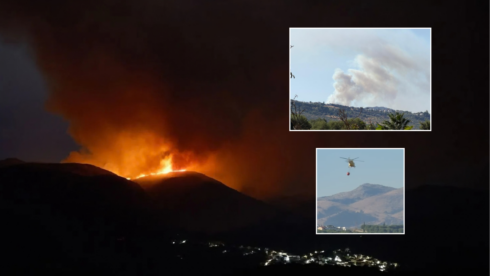 Wildfire breaks out in a national park on the Costa del Sol