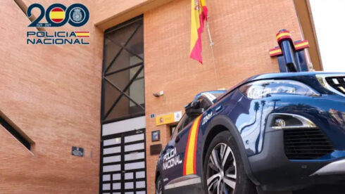 A Spanish policia nacional car