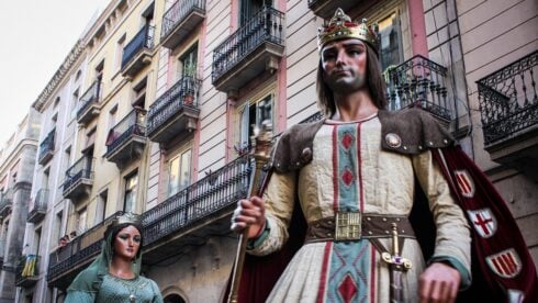 Figures at a public holiday in Spain