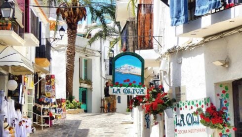 A street in Ibiza