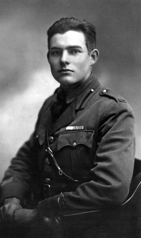 Ernest Hemingway during the First World War