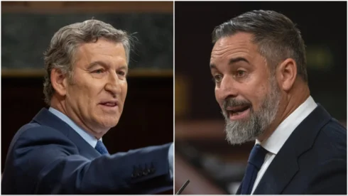 The Vox and PP leaders