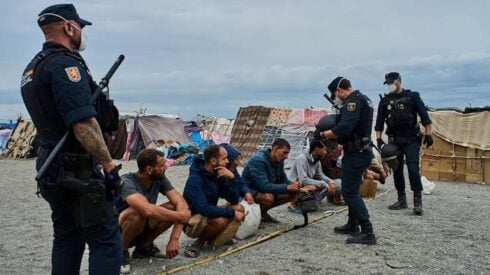 Police detain several men in Ceuta, Spain