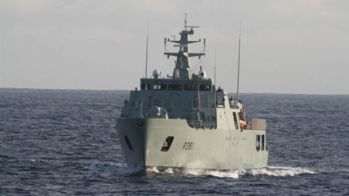 A Portuguese navy ship