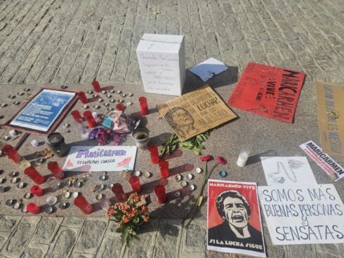 Housing protesters inspired by Maricarmen in Granada