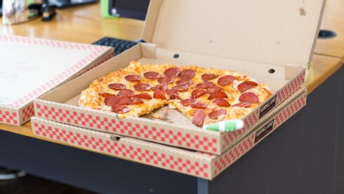 A kirkland pizza in costco