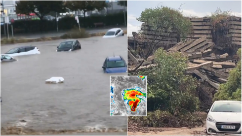 Barcelona battered by a mini-hurricane overnight, leading to two deaths