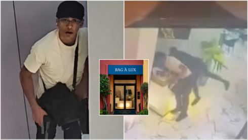 A brazen armed gang held workers at gunpoint while robbing a resale shop in Sotogrande
